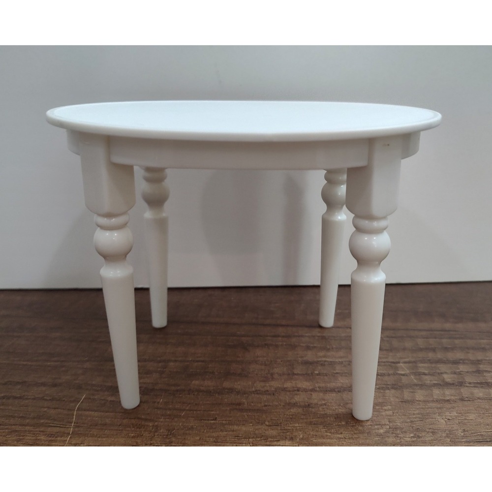 Mattel Barbie White Plastic Oval Table 1:6 Scale 2005 B3